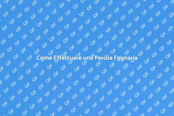 Perizia Fognaria: Tutto Quello che Devi Sapere