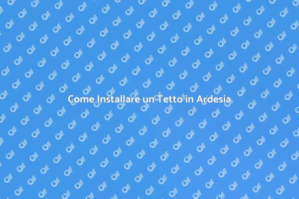 Guida all'Installazione del Tetto in Ardesia