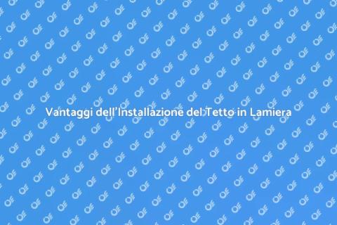Installazione Tetto in Lamiera Vantaggi