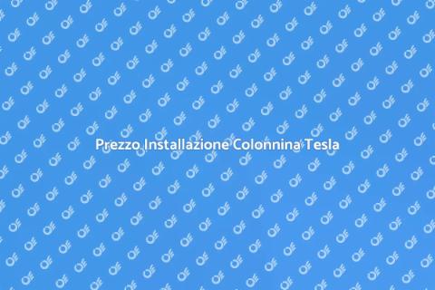 Costo Installazione Colonnina Ricarica