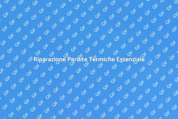 Comfort Termico: Verifica Perdite