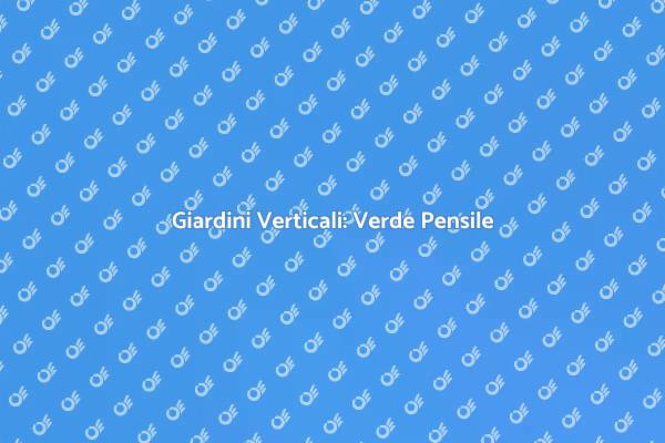 Innovazione nel Verde Pensile Urbano
