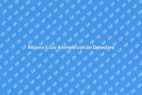 Servizio Pet Detective per Animali