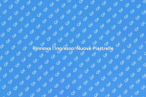 Sostituire le Piastrelle dell'Ingresso