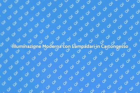 Lampadari in Cartongesso per Illuminare
