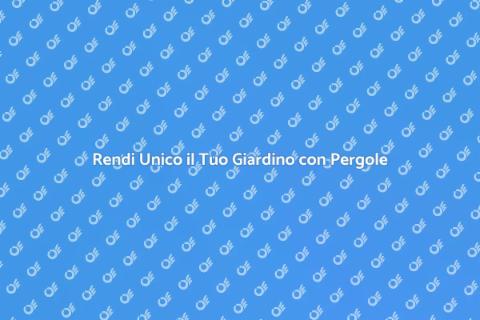 Pergola in Legno e Metallo per Giardino