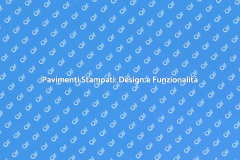 Costruire Pavimenti Stampati