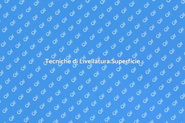 Guida alla Livellatura di Superfici