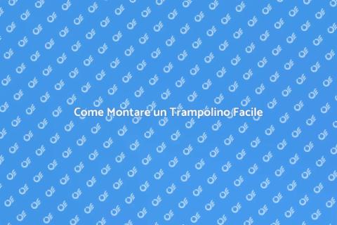 Assemblare un Trampolino in Giardino