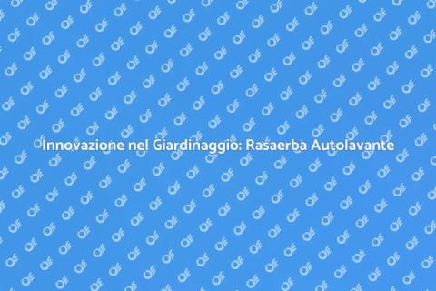 Rasaerba Autolavante per Giardini Facili