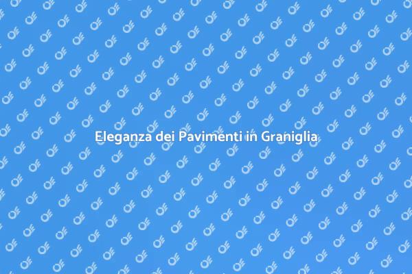 Graniglia di Marmo: Stile e Funzionalità