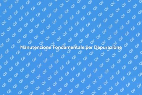 Manutenzione Impianto Depurazione Acqua