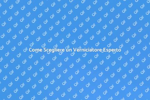 Assumere un Verniciatore Professionista