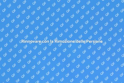 Rimozione Persiane in Legno Efficace