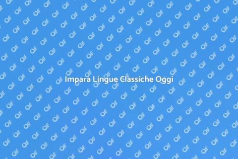 Lezioni di Lingue Classiche Online