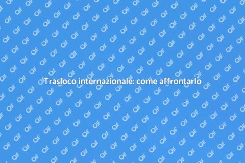 Traslocare in un'altra nazione