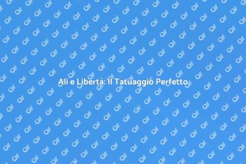 Tatuaggio con Ali: Simbolismo e Bellezza