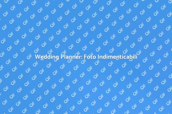 Pianifica il Tuo Servizio Fotografico