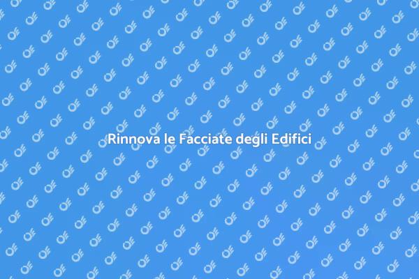Ristrutturazione delle Facciate Storiche