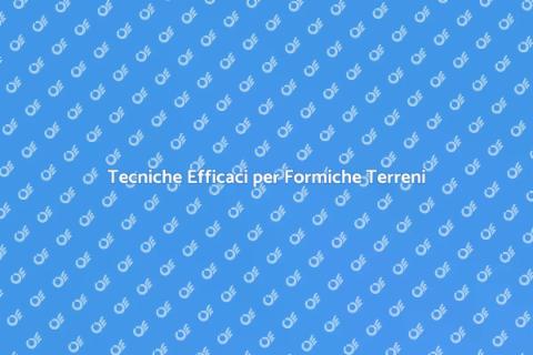 Disinfestare Formiche Terreni Pubblici