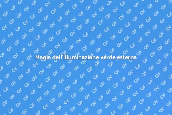 Illumina i tuoi spazi verdi esterni