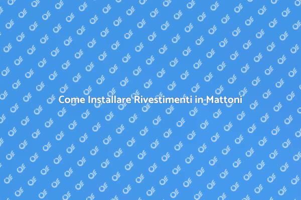 Rivestimenti in Mattoni: Trasforma la Tua Casa