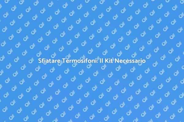 Guida alla Manutenzione dei Termosifoni