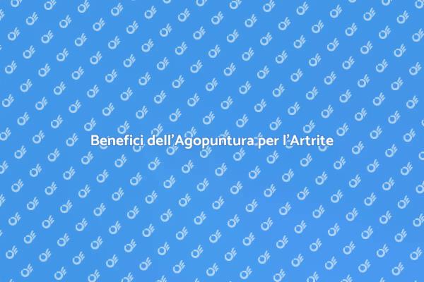 Agopuntura: Sollievo per l'Artrite