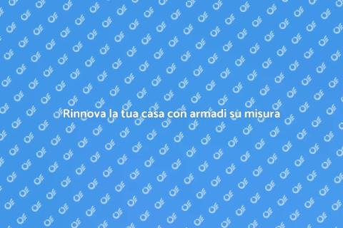 Armadio su misura con cassetti interni