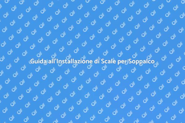 Scala per Soppalco: Ottimizza i Tuoi Spazi