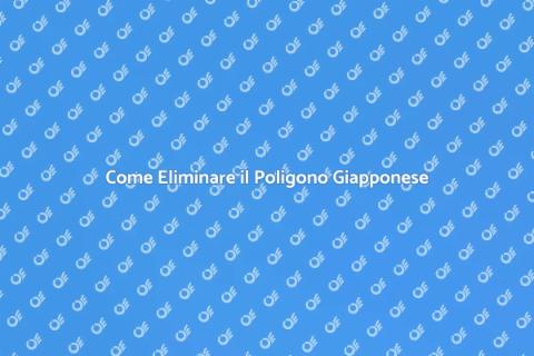 Rimuovere il Poligono del Giappone