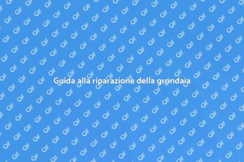 Riparare grondaia danneggiata ghiaccio