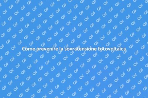 Sovratensione nei sistemi fotovoltaici