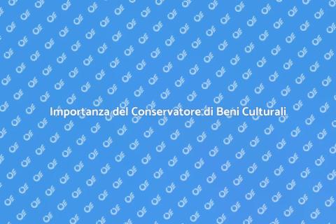 Conservatore di Beni Culturali