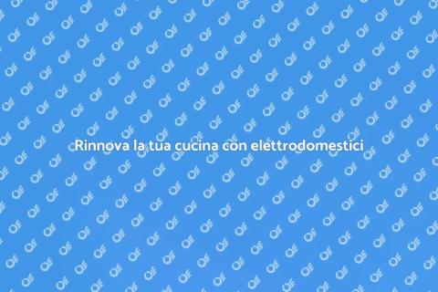 Cucina con elettrodomestici inclusi