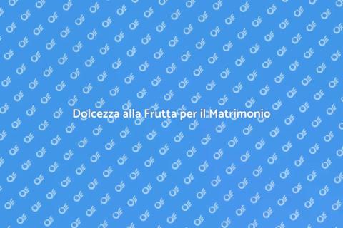 Torta Nuziale con Ripieno alla Frutta