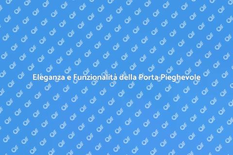 Porta a Libro Pieghevole: Stile e Funzionalità