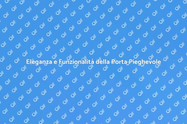 Trasforma il Tuo Spazio con una Porta Pieghevole