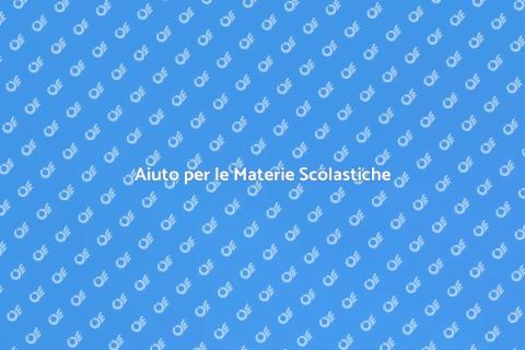 Supporto per Materie Scolastiche