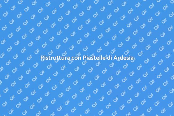 Ristrutturazione con Piastelle di Ardesia