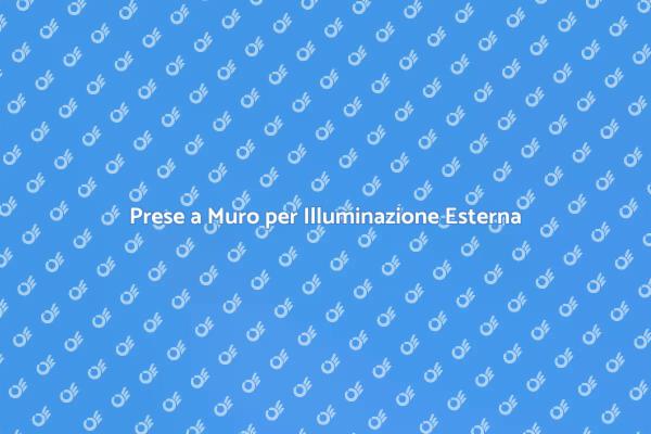 Come Installare Prese a Muro Esterne