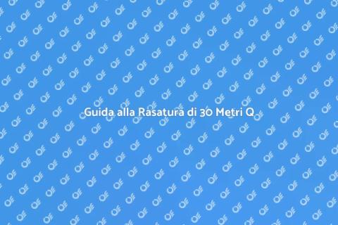 Rasatura Parete 30 Metri Quadrati