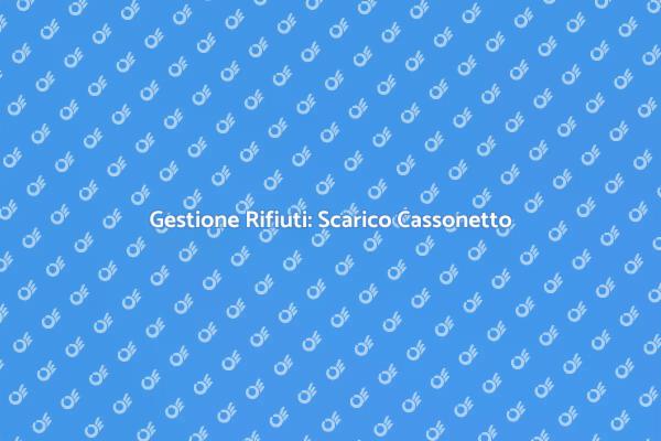 Scarico Cassonetto: Fondamentale per la Casa