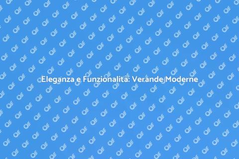 Veranda a Scomparsa Moderna e Funzionale