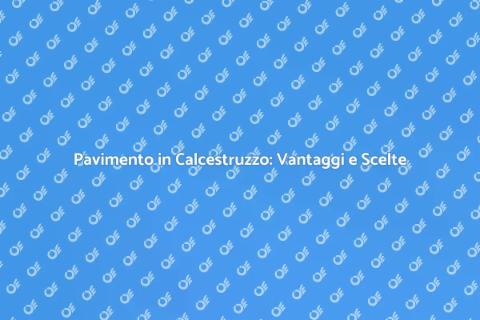 Rivestire Pavimento in Calcestruzzo