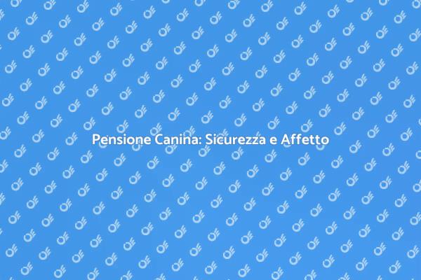 Pensione per Cani: Amore e Sicurezza