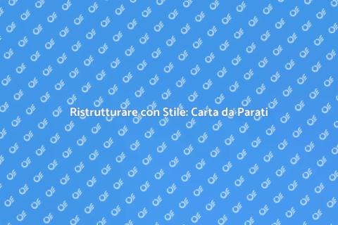 Carta da Parati Moderna: Stile e Innovazione