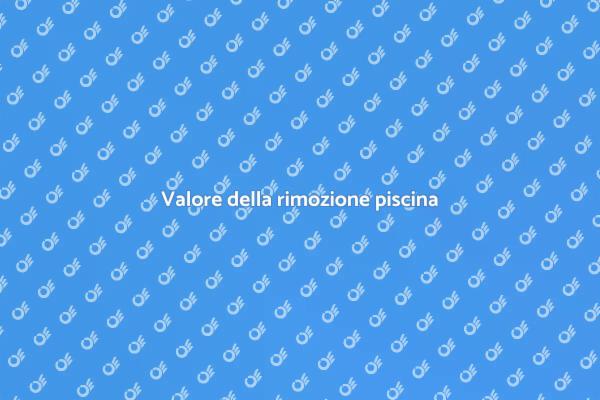 Rimozione piscina: un’ottima scelta
