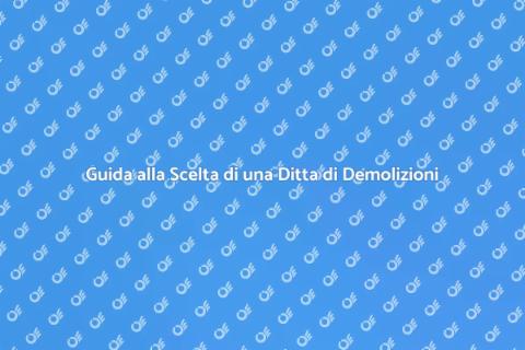 Chiamare una Ditta di Demolizioni