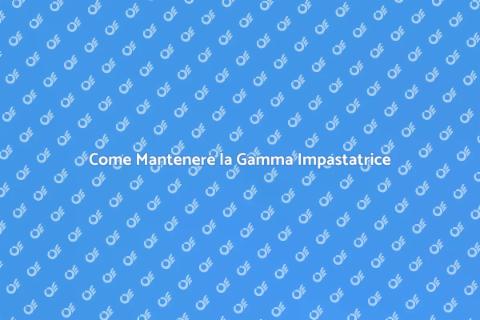 Manutenzione Gamma Impastatrice Essenziale